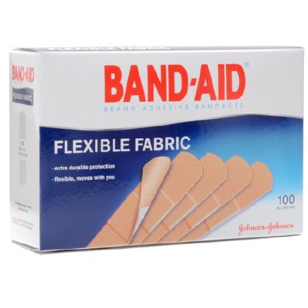 Johnson & Johnson Consumer Adhesive Strip Band-Aid® 3/4 X 3 Inch Fabric Rectangle Tan Sterile