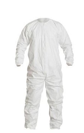 Dupont Specialty Products USA LLC Cleanroom Coverall DuPont™ Tyvek® IsoClean® X-Large White Disposable Sterile