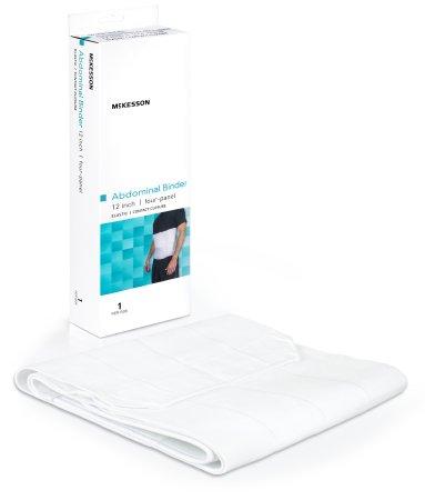 Abdominal Support McKesson Small / Medium Hook and Loop Closure 30 to 45 Inch Waist Circumference 12 Inch Adult