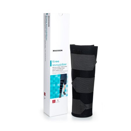 Knee Immobilizer McKesson One Size Fits Most Elastic Contact Straps Up to 29 Inch Thigh Circumference 14 Inch Length Left or Right Knee