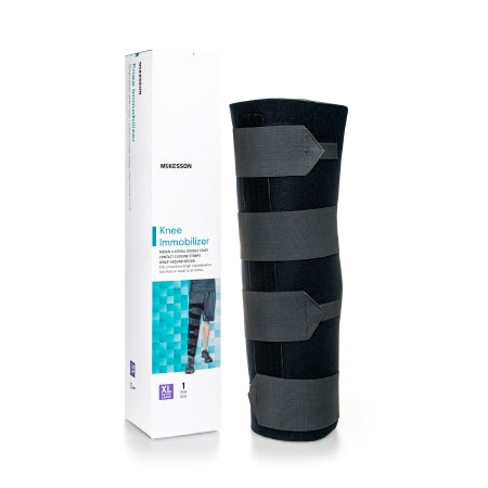 Knee Immobilizer McKesson X-Large Elastic Contact Straps Up to 36 Inch Thigh Circumference 24 Inch Length Left or Right Knee