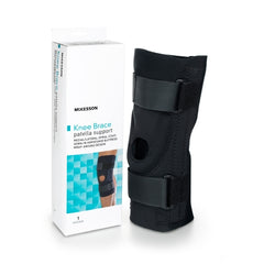 Knee Brace McKesson Medium Pull On / Hook and Loop Straps with D-Rings 18 to 20-1/2 Inch Circumference Left or Right Knee