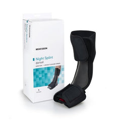 Dorsal Night Splint McKesson Large / X-Large Hook and Loop Closure Male 9 to 14 / Female 10 to 15 Left or Right Foot