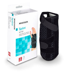 Wrist Brace McKesson Foam / Nylon Right Hand Black One Size Fits Most