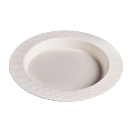 Maddak Plate Ergo White Single Use Polycarbonate 9-3/4 Inch Diameter