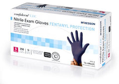 Exam Glove McKesson Confiderm® LDC Small NonSterile Nitrile Standard Cuff Length Fully Textured Blue Chemo Tested - M-1159329-3064 - Case of 2500