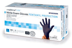 Exam Glove McKesson Confiderm® LDC Large NonSterile Nitrile Standard Cuff Length Fully Textured Blue Chemo Tested - M-1159331-3870 - Box of 250