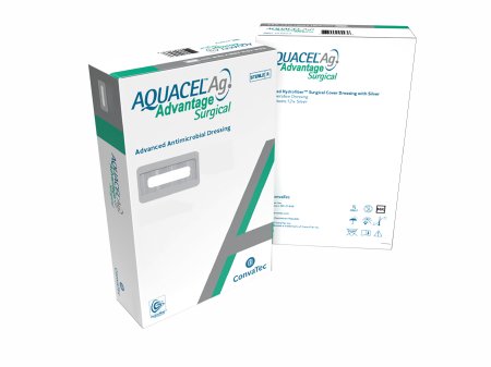 Convatec Silver Dressing Aquacel® Ag Advantage Surgical 3-1/2 X 4 Inch Rectangle Sterile