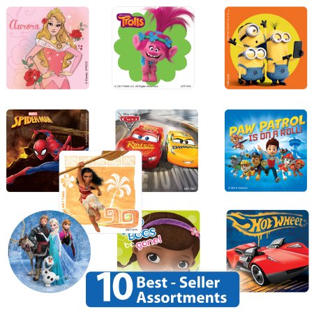 SmileMakers SmileMakers® 1000 per Unit Best Seller Licensed Sticker 2.5 Inch