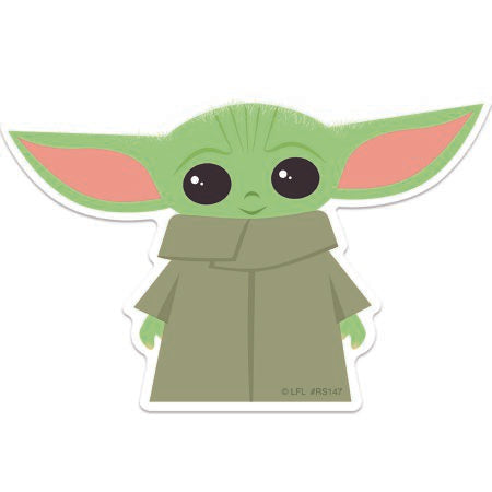 SmileMakers SmileMakers® 50 per Unit The Child Baby Yoda Sticker 2.875 X 3.75 Inch