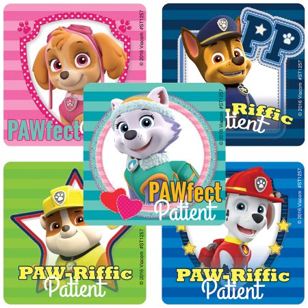 SmileMakers SmileMakers® 100 per Unit Paw Patrol Sticker 2.5 Inch