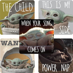 SmileMakers SmileMakers® 100 per Unit Star Wars The Child Sticker 2.5 Inch