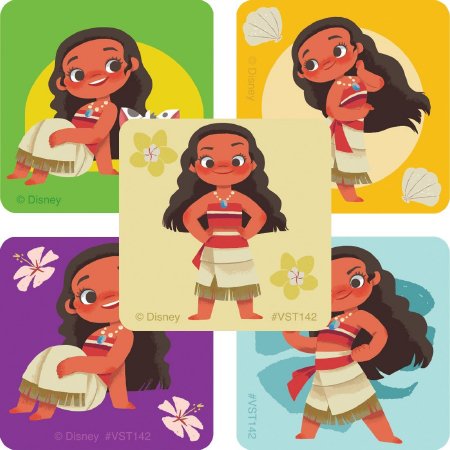 SmileMakers ValueStickers™ 250 per Unit Moana Sticker 1.625 Inch