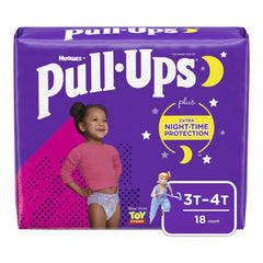 Kimberly Clark Female Toddler Training Pants Pull-Ups® Night-Time® Size 3T to 4T Disposable Heavy Absorbency - M-1160318-2730 - Case of 72
