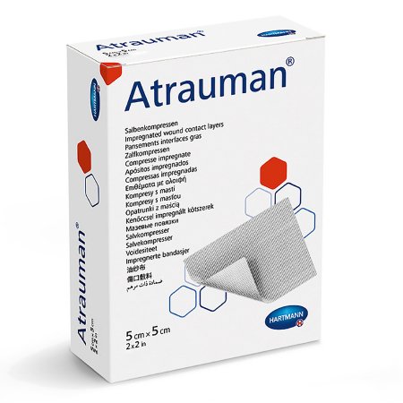 Hartmann Impregnated Wound Contact Layer Dressing Atrauman® 2 X 2 Inch Polyester Vegetable Based Fatty Acid Sterile