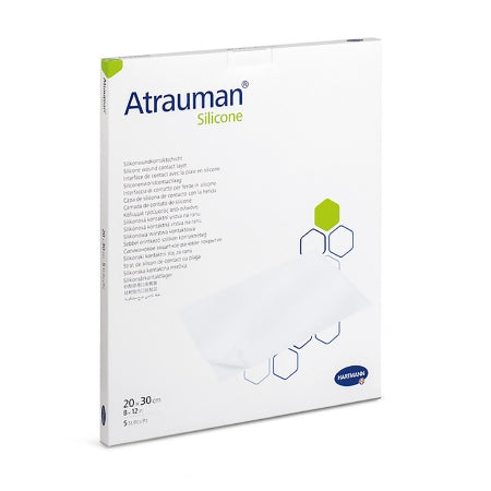 Hartmann Wound Contact Layer Dressing Atrauman® Silicone Polyethylene Terephthalate (PET) Mesh / Silicone 8 X 12 Inch Sterile
