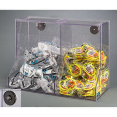 Poltex Inc Eyewear / Ear Plug Dispenser Magnetic Mount Clear 8.2 X 13-1/2 X 18-1/2 Inch Plastic