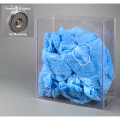 Poltex Inc Shoe Cover Dispenser Magnetic Mount Clear 7-1/4 X 15.7 X 17-1/2 Inch PETG Plastic