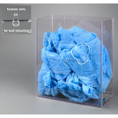 Poltex Inc Shoe Cover Dispenser Wall Mount Clear 7-1/4 X 15.7 X 17-1/2 Inch PETG Plastic