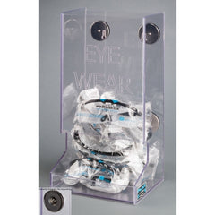 Poltex Inc Eyewear Dispenser Magnetic Mount Clear 7 X 8.3 X 15.6 Inch PETG Plastic