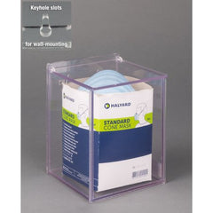 Poltex Inc Cone Mask Dispenser Wall Mount Clear 5-1/2 X 5-1/2 X 7 Inch PETG Plastic