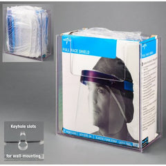 Poltex Inc Face Shield Dispenser Magnetic Mount Clear 5.65 X 12-1/4 X 13 Inch PETG Plastic