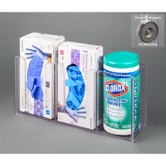 Poltex Inc Glove and Wipe Holder 7-1/2 X 16-1/2 Inch PETG Plastic