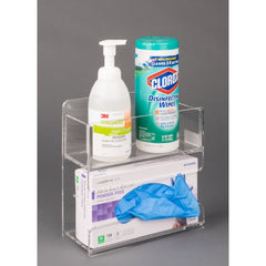 Poltex Inc Glove and Wipe Holder Wall Mounted 10-1/4 X 10 Inch PETG Plastic - M-1161900-4480 - Each
