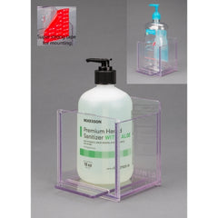 Poltex Inc Hand Hygiene Holder Clear PETG Manual 1 Bottle VHB Tape Mount - M-1161905-1358 - Each
