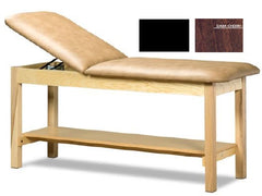 Clinton Industries TABLE, EXAM W/SHELF DRK CHERRY/BLK 30"