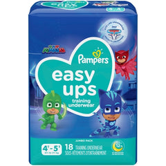 The Palm Tree Group Male Toddler Training Pants Pampers® Easy Ups™ Pull On with Tear Away Seams Size 4T to 5T Disposable Moderate Absorbency - M-1162638-2813 - Case of 72