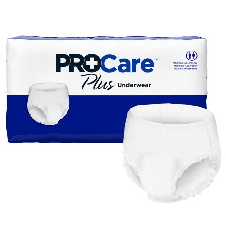 First Quality Adult Absorbent Underwear ProCare™ Plus Pull On with Tear Away Seams Large Disposable Moderate Absorbency - M-1162814-1211 - Case of 100