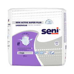 TZMO USA Inc Unisex Adult Absorbent Underwear Seni® Active Super Plus Pull On with Tear Away Seams X-Large Disposable Heavy Absorbency - M-1163820-3376 - Case of 28