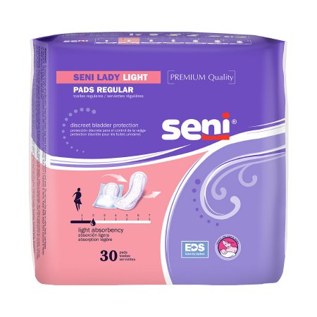 TZMO USA Inc Bladder Control Pad Seni® Lady Light 8.9 Inch Length Light Absorbency One Size Fits Most Adult Female Disposable - M-1163822-3870 - Case of 360