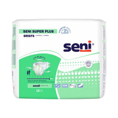 TZMO USA Inc Unisex Adult Incontinence Brief Seni® Super Plus Small Disposable Heavy Absorbency - M-1163827-4805 - Case of 48