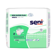 TZMO USA Inc Unisex Adult Incontinence Brief Seni® Super Plus X-Large Disposable Heavy Absorbency - M-1163830-2998 - Case of 32