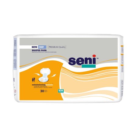TZMO USA Inc Incontinence Liner Seni® Shaped Pads 25 Inch Length Moderate Absorbency One Size Fits Most Adult Unisex Disposable - M-1163840-4343 - Case of 90