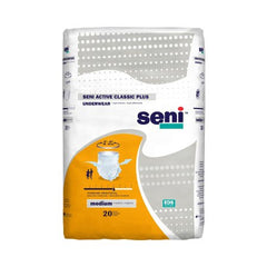 TZMO USA Inc Unisex Adult Absorbent Underwear Seni® Active Classic Plus Pull On with Tear Away Seams Medium Disposable Moderate Absorbency - M-1163843-1567 - Pack of 20