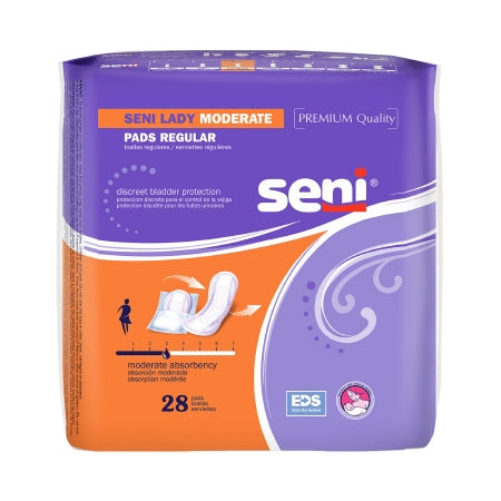 TZMO USA Inc Bladder Control Pad Seni® Lady Moderate 10 Inch Length Light Absorbency One Size Fits Most Adult Female Disposable - M-1163869-3630 - Pack of 28