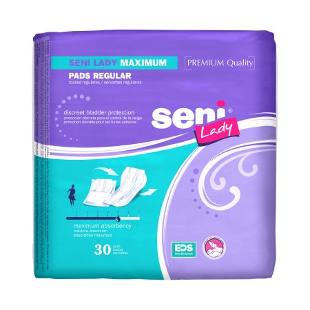 TZMO USA Inc Bladder Control Pad Seni® Lady Maximum 11 Inch Length Moderate Absorbency One Size Fits Most Adult Female Disposable - M-1163875-1775 - Case of 480