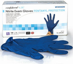 Exam Glove McKesson Confiderm® 6.8C X-Large NonSterile Nitrile Standard Cuff Length Blue Chemo Tested - M-1163942-2908 - Case of 1000