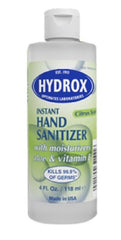 Hand Sanitizer Hydrox 4 oz. Ethyl Alcohol Liquid Bottle