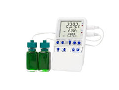 Horizon Scientific Inc Refrigerator / Freezer Temperature Data Logger with Alarm Norlake Scientific® Fahrenheit / Celsius -58° to +140°F (-50° to +60°C) 2 Bottle Probes Battery Operated