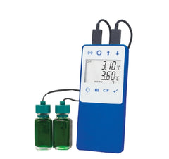 Horizon Scientific Inc Refrigerator / Freezer Temperature Data Logger with Alarm Norlake Scientific® Fahrenheit / Celsius -58° to +140°F (-50° to +60°C) 2 Bottle Probes Battery Operated