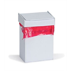 Market Lab Inc Medical Waste Receptacle 1.4 Quart Square White ABS Plastic Push Open - M-1166161-1128 - Each