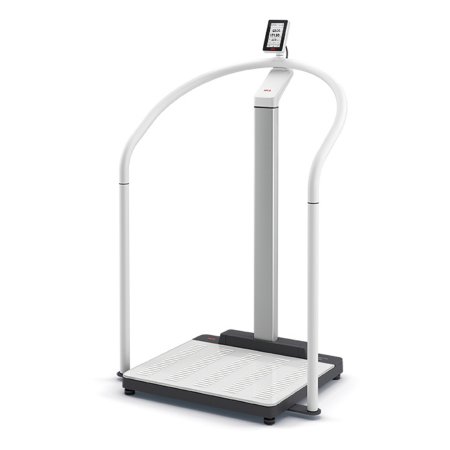 Seca Column Scale with Handrail seca® Touch Screen Display 800 lbs. Capacity Clear AC Operation