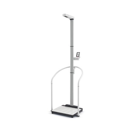 Seca Column Scale with Handrail seca® Digital Display 800 lbs. Capacity White AC Adapter / Battery Operated