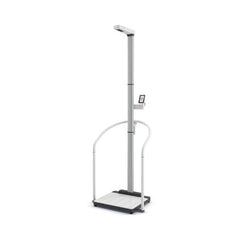 Seca Column Scale with Handrail seca® Digital Display 800 lbs. Capacity White AC Adapter / Battery Operated