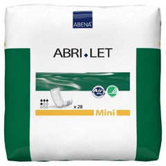 Abena North America Bladder Control Pad Abri-Let Mini 15 Inch Length Light Absorbency Adult Unisex Disposable - M-1166948-1569 - Case of 252