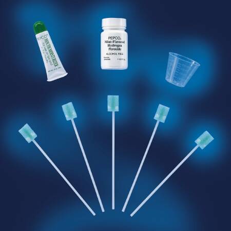 Avanos Medical Sales LLC Oral Swabstick Ready Care® Dentaswab® Foam Tip Dentifrice